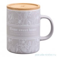 Кружка 400 мл с бамбуковой крышкой 8 х 10,9 см &quot;Loving family&quot; / 368919