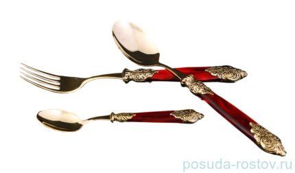 Столовые приборы 18 предметов &quot; Versaille Antique Gold /Bordeaux Gold&quot; / 114560