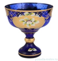Конфетница 16 см н/н &quot;Лепка /сеточка И-В&quot; синяя / 096700