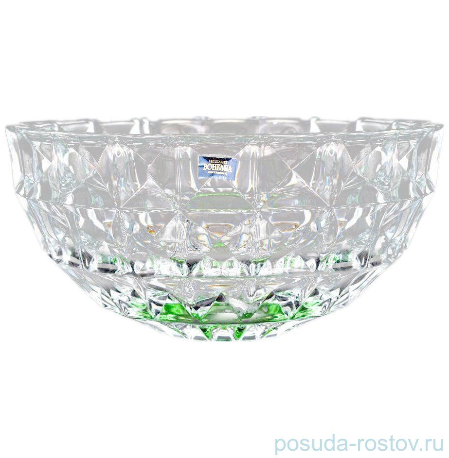 Ваза для фруктов 28 см "Диаманд /Зелёное дно" / 075755