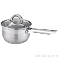 Ковш 16 х 9,5 см со стеклянной крышкой индукционное дно 1,9 л &quot;agness&quot; / 228930