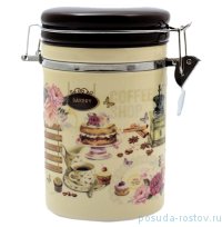 Банка для сыпучих продуктов 800 мл (12 х 10 х 17 см) &quot;Кафе&quot; / 130137