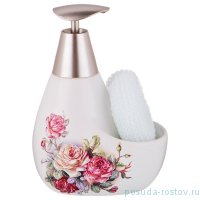 Дозатор для моющего средства 11 х 9 х 16 см 350 мл с губкой / 193661
