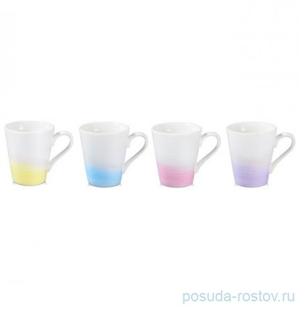 Набор кружек 320 мл 4 шт &quot;myCOFFEE /Pastels&quot; / 247496