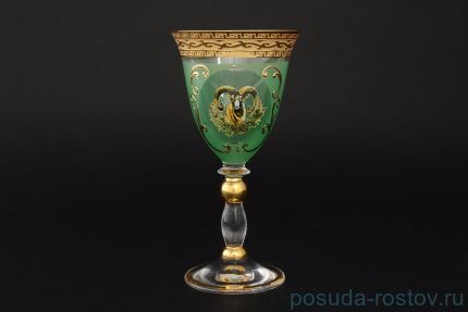 Бокалы для белого вина 190 мл 6 шт &quot;Грация /Охота зелёная&quot; / 048012