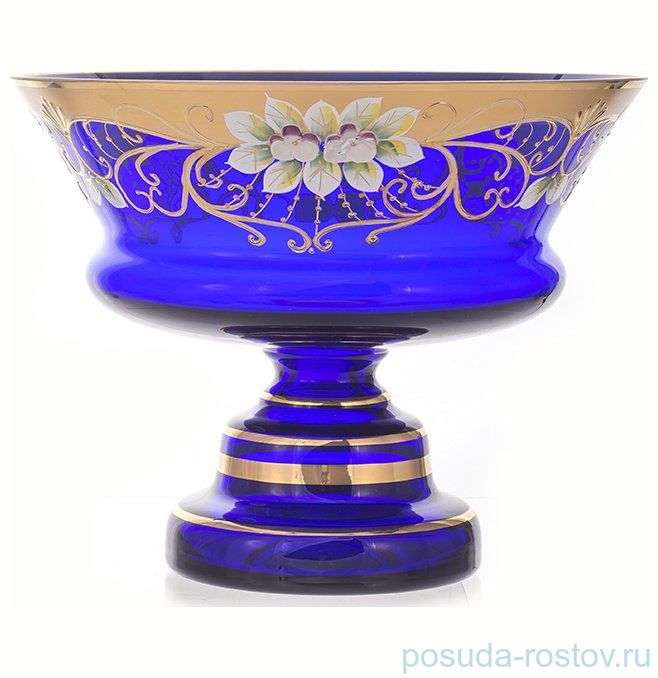 Фруктовница 24 см н/н "Лепка синяя" / 013727