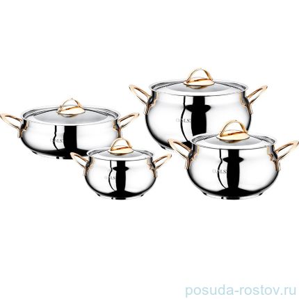 Набор посуды 4 предмета &quot;YUMMY MODEL /GOLD&quot; / 151817