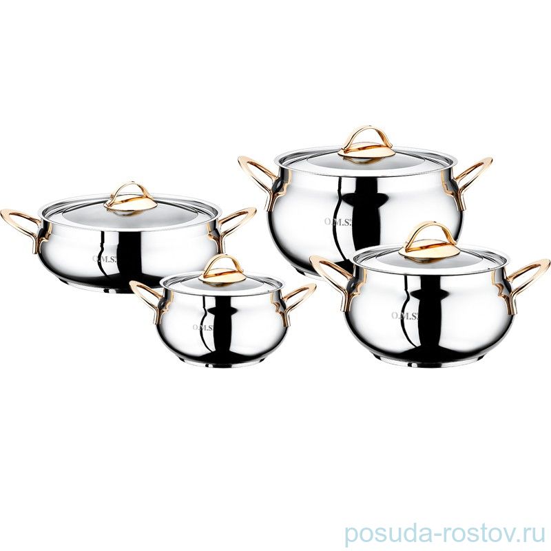 Набор посуды 4 предмета "YUMMY MODEL /GOLD" / 151817