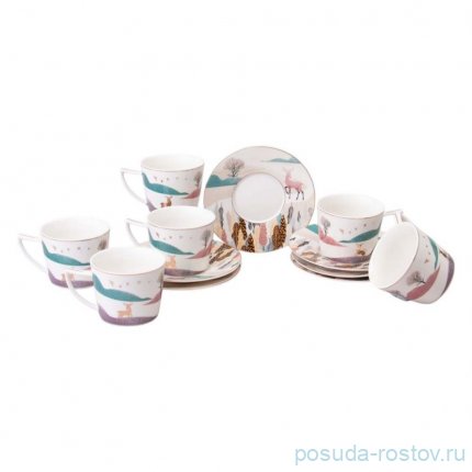 Чайный набор lefard top style на 6 пер. 12 пр. 250 мл / 363036