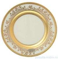 Блюдо 30 см круглое &quot;Констанц /Cream Gold 9320 /Золотая лента&quot; / 137628