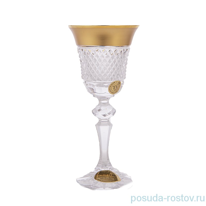 Рюмки 60 мл 6 шт "Лаура /Фелиция /Хрусталь матовое золото" / 165053
