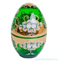 Вазочка с крышкой - яйцо &quot;Лепка зелёная&quot; / 057417