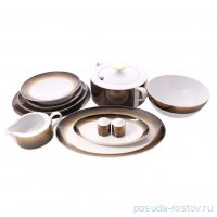 Столовый сервиз на 6 персон 26 предметов &quot;Deluxe shape /Rio black gold&quot; / 340678
