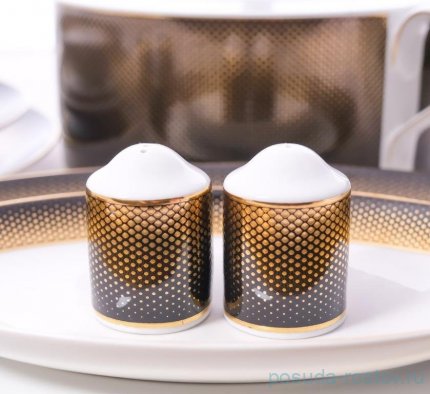Столовый сервиз на 6 персон 26 предметов &quot;Deluxe shape /Rio black gold&quot; / 340678