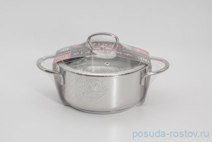 Сотейник 16 см со стеклянной крышкой 1,4 л &quot;Кулинария&quot; (в термоусадочной плёнке) / 292502