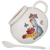 Прибор для специй солонка 10 х 5 см с ложкой &quot;пальчики оближешь&quot; / 225645