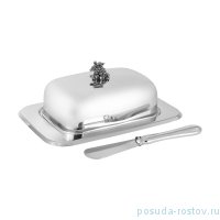 Масленка 18 см на подставке + нож для масла &quot;Винтаж&quot; / 263745