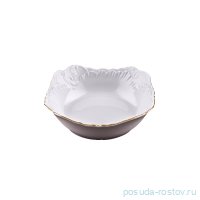 Салатник 17 см квадратный &quot;Рококо /Отводка золото&quot;  / 109955