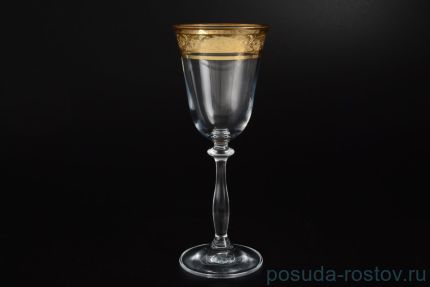 Бокалы для шампанского 190 мл 6 шт &quot;Анжела /Цветочный узор на золоте&quot; / 038691