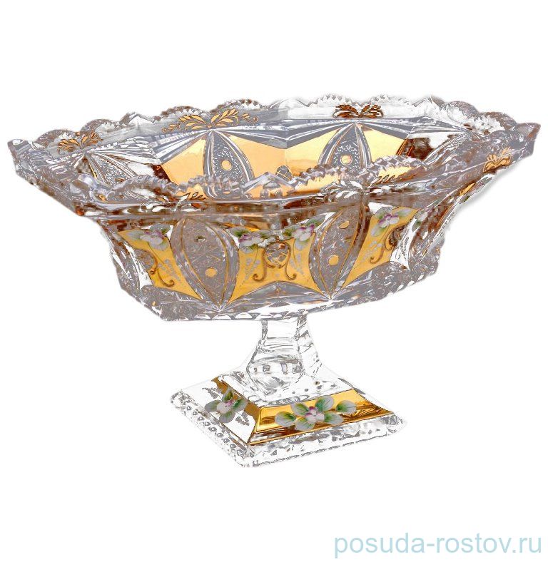 Фруктовница "Хрусталь с золотом" 330 (63C32) / 024241