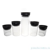 Набор банок для сыпучих продуктов 5 шт на подставке &quot;Royal Classics&quot; / 214684