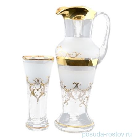 Набор для воды 7 предметов (кувшин + 6 стаканов) &quot;Иксовка /Pamela&quot; R-G / 058614
