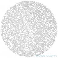 Набор подстановочных салфеток 38 см 4 шт &quot;Tree silver&quot; / 335568
