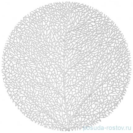 Набор подстановочных салфеток 38 см 4 шт &quot;Tree silver&quot; / 335568