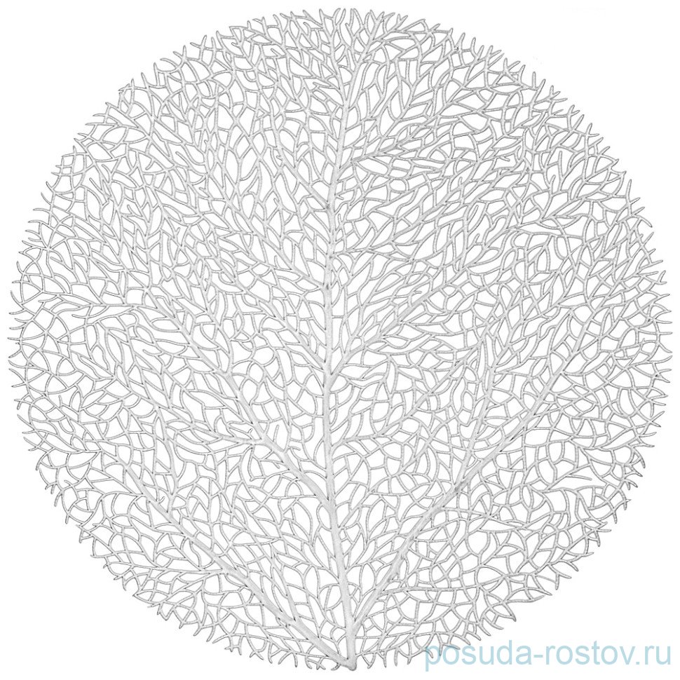 Набор подстановочных салфеток 38 см 4 шт "Tree silver" / 335568