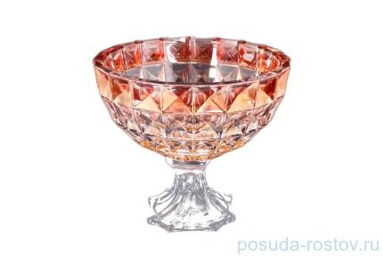 Ваза для фруктов 28 см н/н &quot;Диаманд /янтарно-красная&quot; R-G / 124684
