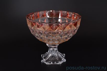 Ваза для фруктов 28 см н/н &quot;Диаманд /янтарно-красная&quot; R-G / 124684
