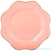 Поднос 33 см фигурный розовый &quot;Старинный прованс&quot; / 268270