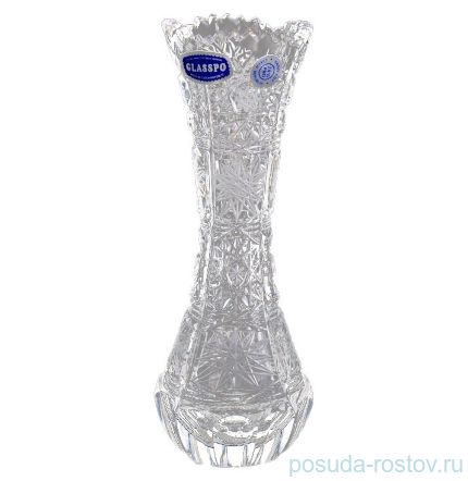 Ваза для цветов 15 см &quot;Glasspo /Хрусталь резной&quot; / 064474