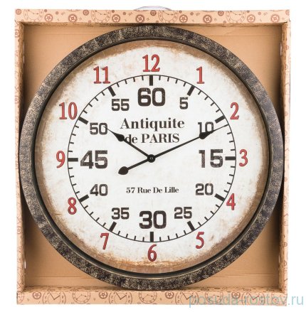 Часы настенные 67 см кварцевые круглые &quot;ANTIQUITE DE PARIS&quot; / 187997