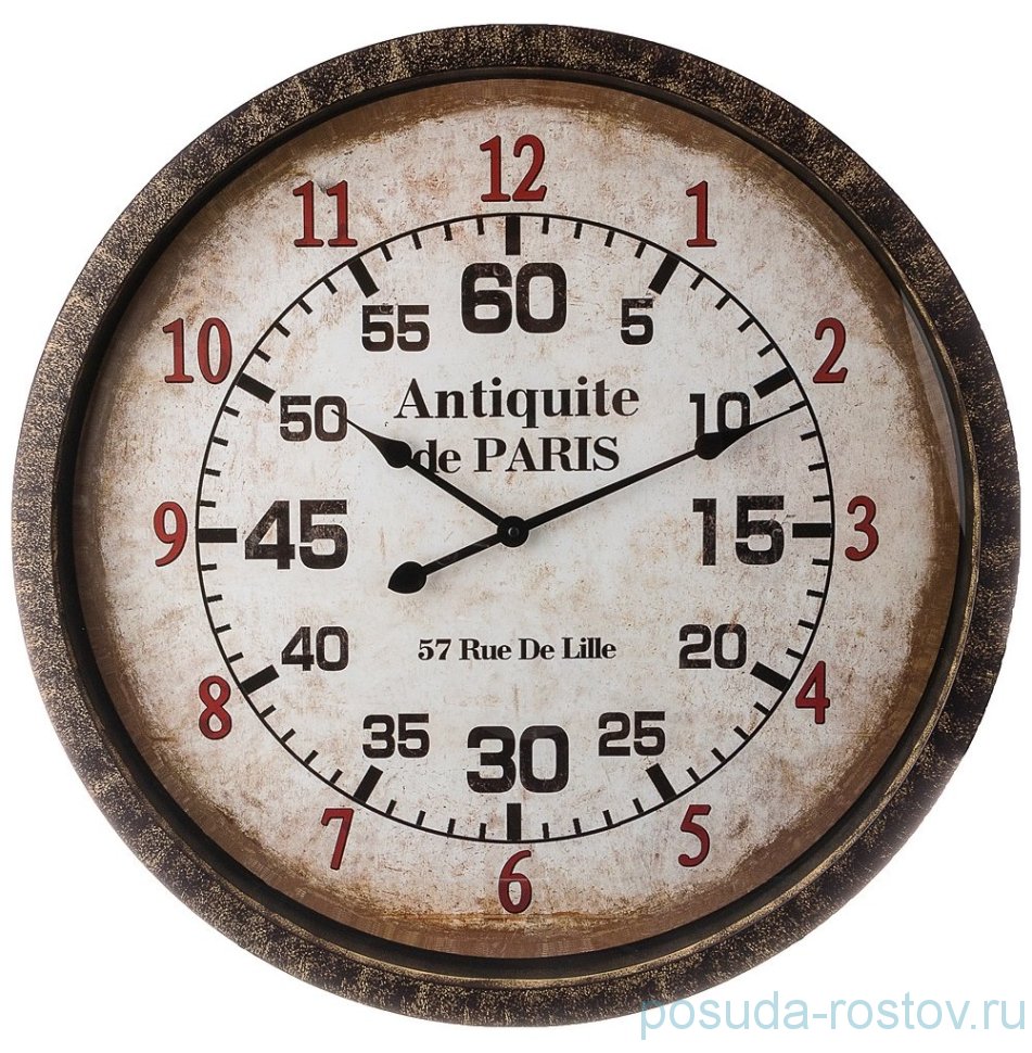 Часы настенные 67 см кварцевые круглые "ANTIQUITE DE PARIS" / 187997