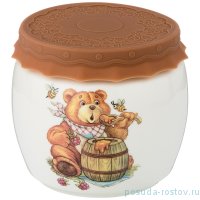 Банка для меда/варенья 750 мл с силиконовой крышкой 11,5 х 10,5 см &quot;Мёд&quot; / 207095