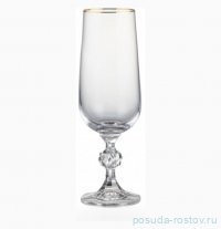 Бокал для шампанского 180 мл 1 шт &quot;Клаудия /Отводка золото&quot; / 378512