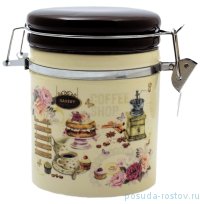 Банка для сыпучих продуктов 470 мл (12,3 х 10,2 х 12) &quot;Кафе&quot; / 130138