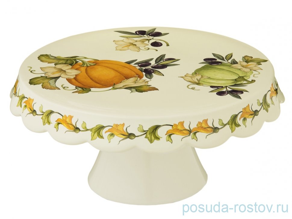 Тортница 27 см н/н "Artigianato ceramico /Тыква" / 149400