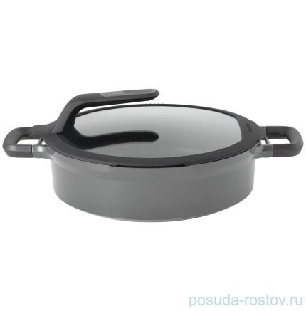 Сотейник 28 см с двумя ручками с крышкой 4,6 л &quot;Gem grey&quot; / 162391