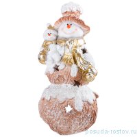 Фигурка 13 х 24 см &quot;снеговички&quot; с подсветкой / 271167