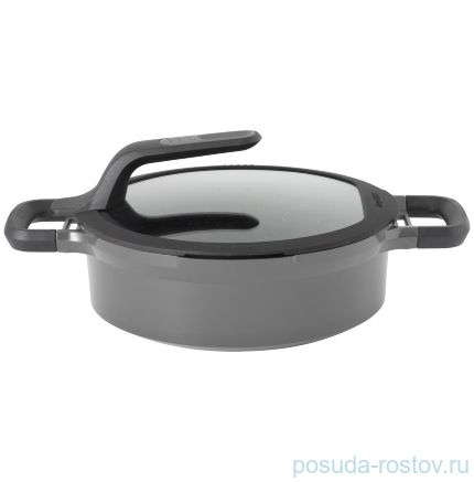 Сотейник 24 см с двумя ручками с крышкой 3,3 л &quot;Gem grey&quot; / 162390