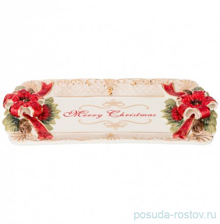 Блюдо 33 х 17 х 5 см прямоугольное &quot;Сhristmas&quot; / 210588