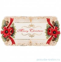 Блюдо 33 х 17 х 5 см прямоугольное &quot;Сhristmas&quot; / 210588