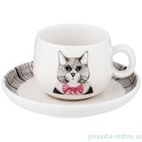Кофейная пара 110 мл 1 шт &quot;Fashion Animals /Кошка&quot; / 213583