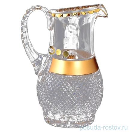 Кувшин для воды 1,3 л &quot;Max Crystal /Хрусталь матовое золото&quot; / 112589