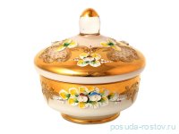 Конфетница 16 см с крышкой &quot;Лепка белая&quot; E-S / 134753