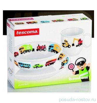 Детский набор 3 предмета &quot;Tescoma /BAMBINI /Машинки&quot; / 141934