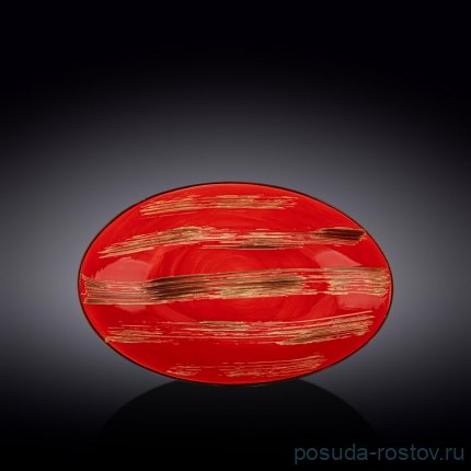 Салатник 30 x 19,5 x 7 см овальный красный &quot;Scratch&quot; / 261470