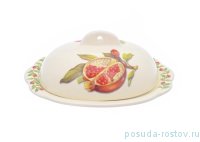 Маслёнка 22,5 х 15,5 см &quot;Artigianato ceramico /Гранат&quot; / 233000
